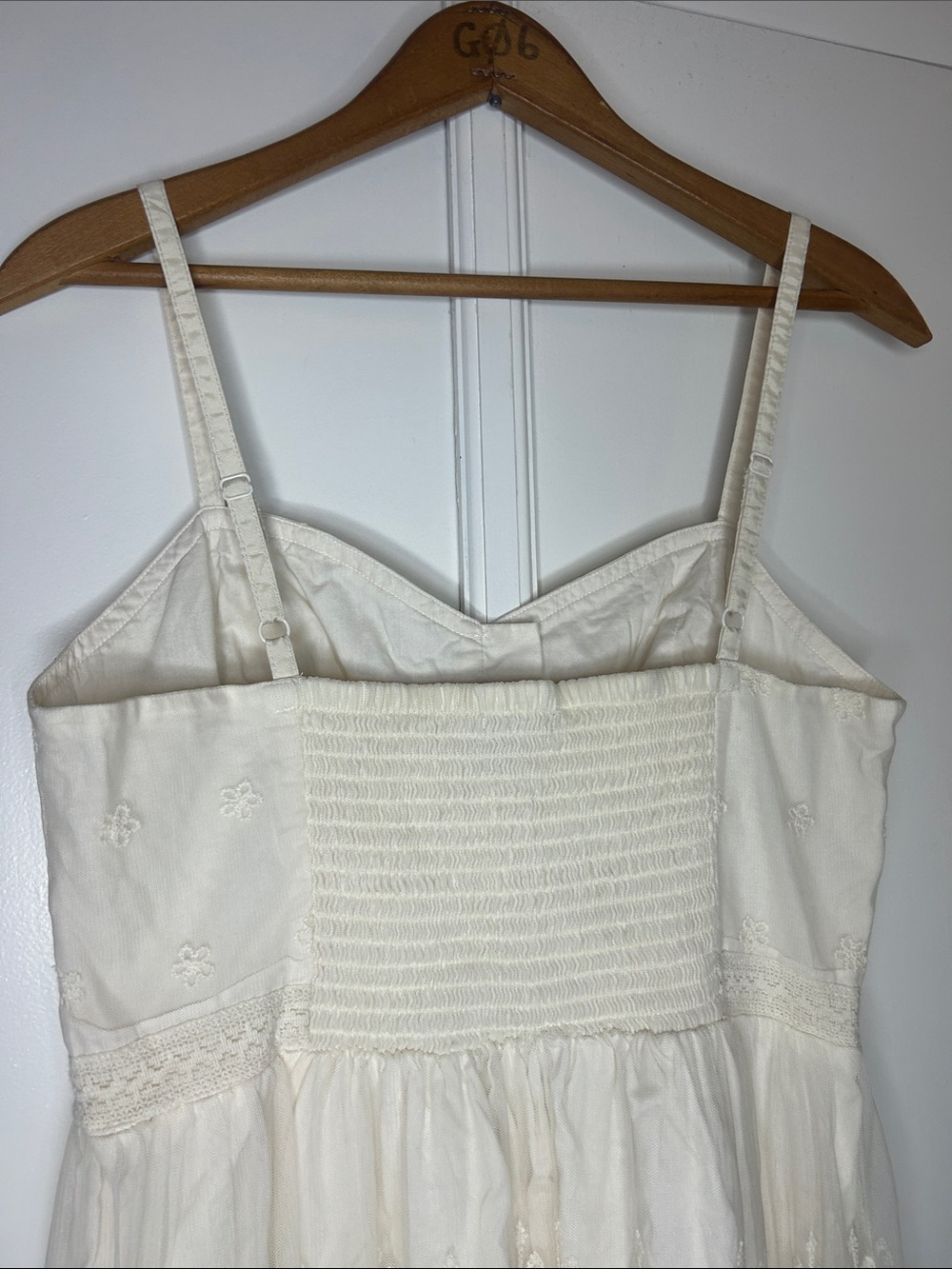 American Eagle Ivory Lace Boho Mini Dress - Picture 8 of 9